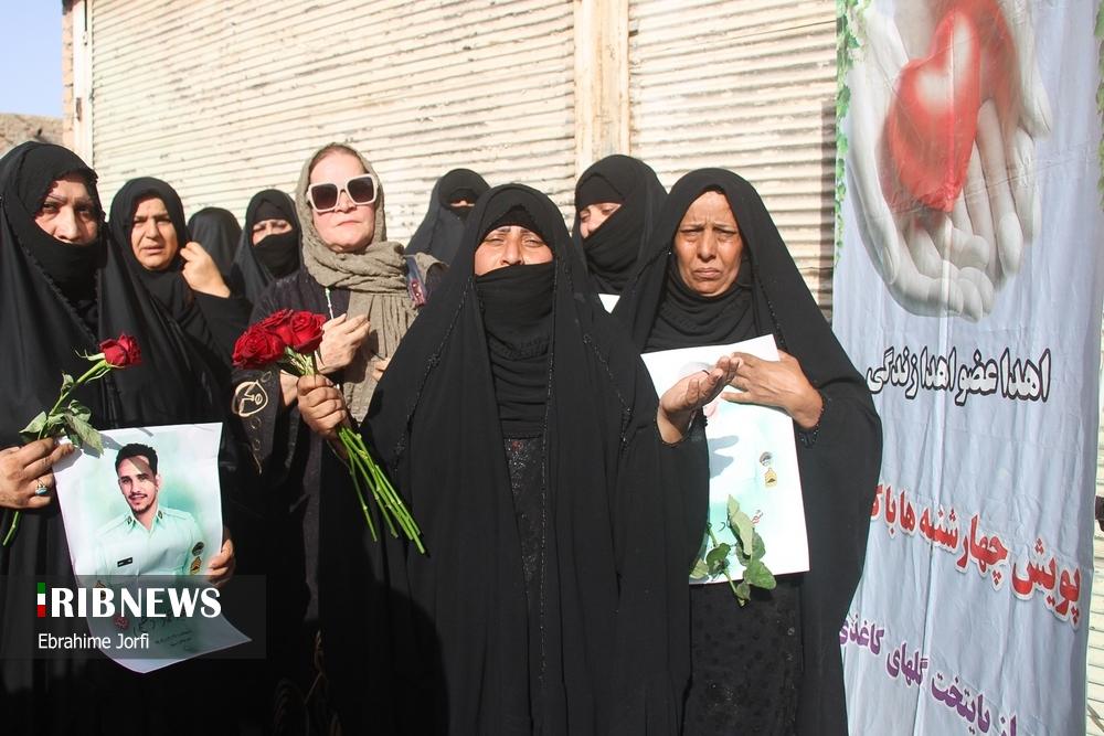 تشییع پیکر شهید عماد دهیمی در کارون در خوزستان