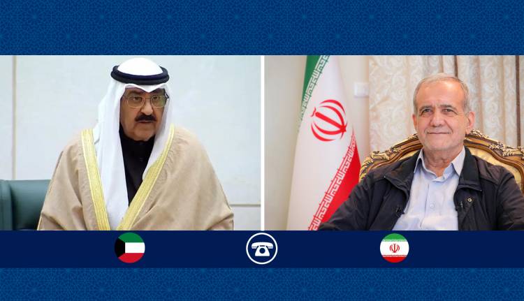 گفتگوی تلفنی پزشکیان و امیر کویت