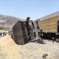 خروج ۷ واگن باری در لرستان راه‌آهن شمال-جنوب را مسدود کرد