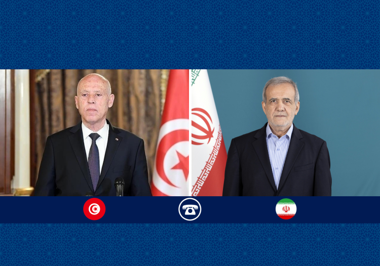 گفتوگوی رؤسای جمهور ایران و تونس؛ تاکید بر لزوم یکصدایی در محکومیت جنایتگری رژیم صهیونیستی