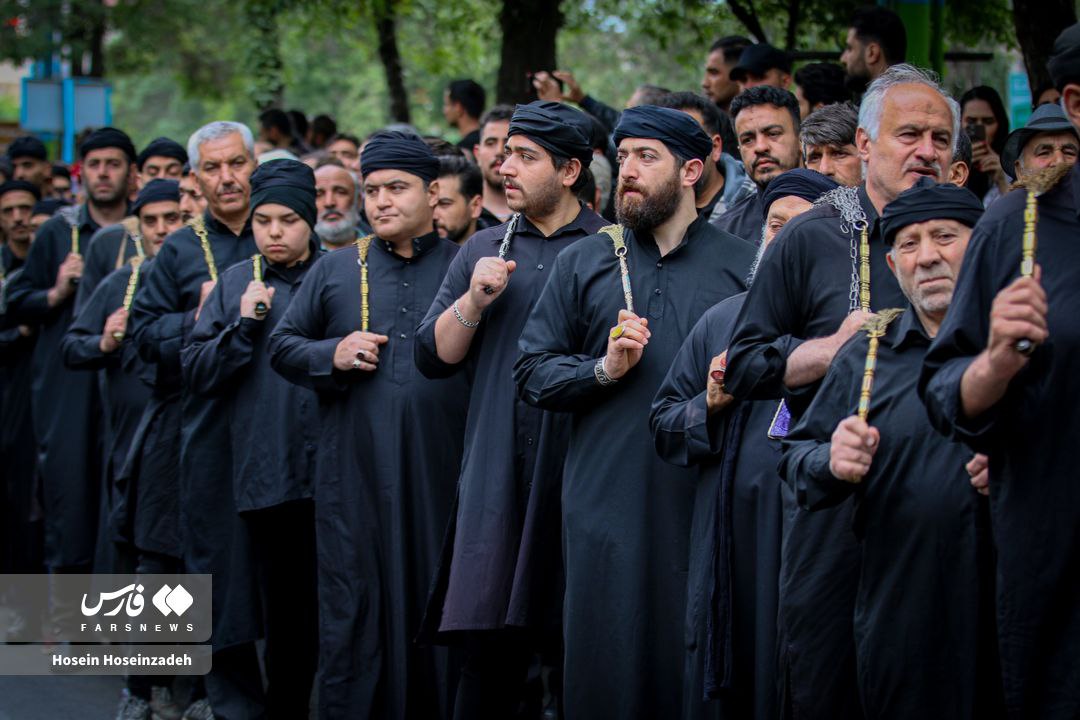 عزاداری سنتی مسلمیه در بازار اردبیل  