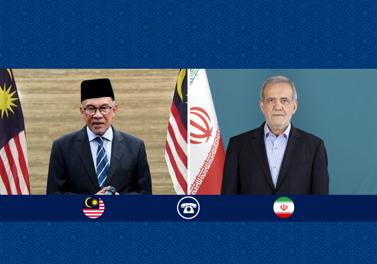 تاکید روسای دولت ایران و مالزی برای حمایت از مردم غزه