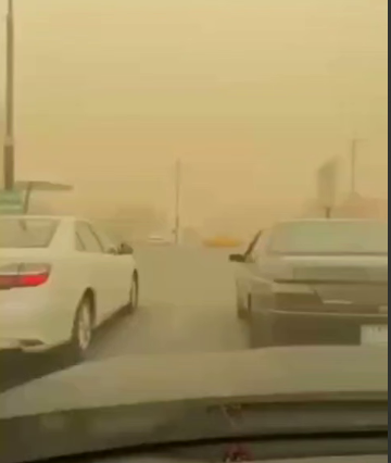 طوفان گرد و غبار در کربلا
