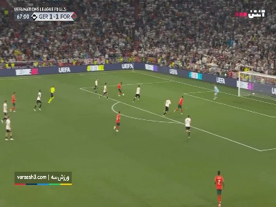 گل دوم پرتغال به آلمان توسط رونالدو