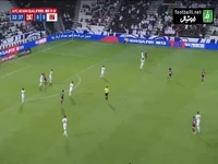 ضربه عجیب معز علی به صورت عارف آقاسی که داور با کارت زرد او را جریمه کرد