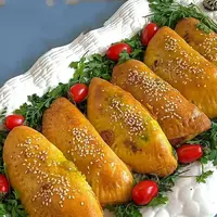 بهترین رسپی پیراشکی گوشت وقارچ همینه