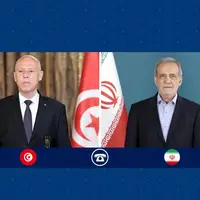 گفت‌وگوی رؤسای جمهور ایران و تونس؛ تاکید بر لزوم یکصدایی در محکومیت جنایت‌گری رژیم صهیونیستی
