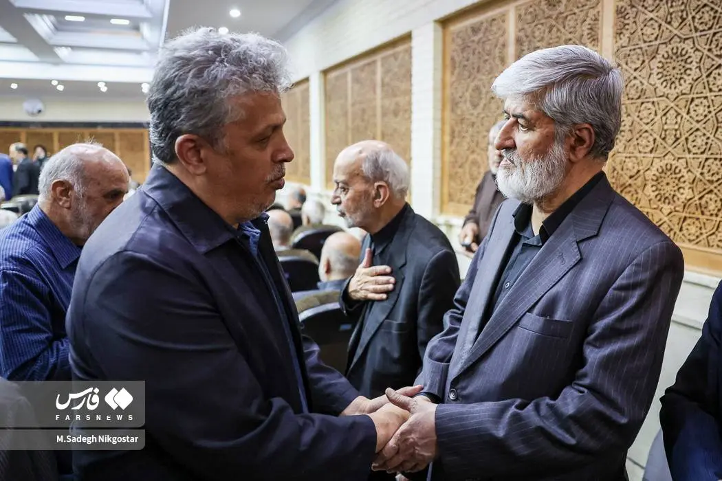 مراسم ختم پدر همسر علی مطهری
