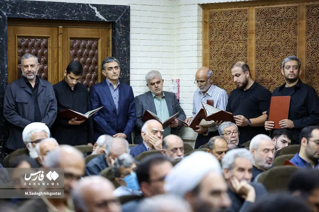 مراسم ختم پدر همسر علی مطهری