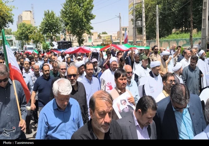 عکس/ راهپیمایی مردمی سالگرد قیام ۱۵ خرداد پیشوا به روایت تصویر