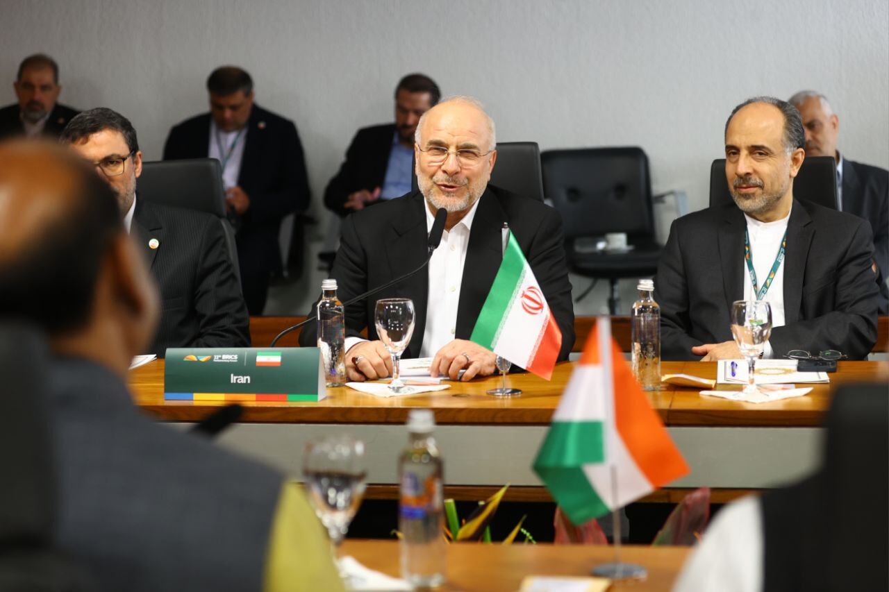 دیدار قالیباف با همتای هندی‌اش