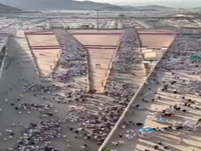 ویدئویی از رمی جمرات حجاج در منا