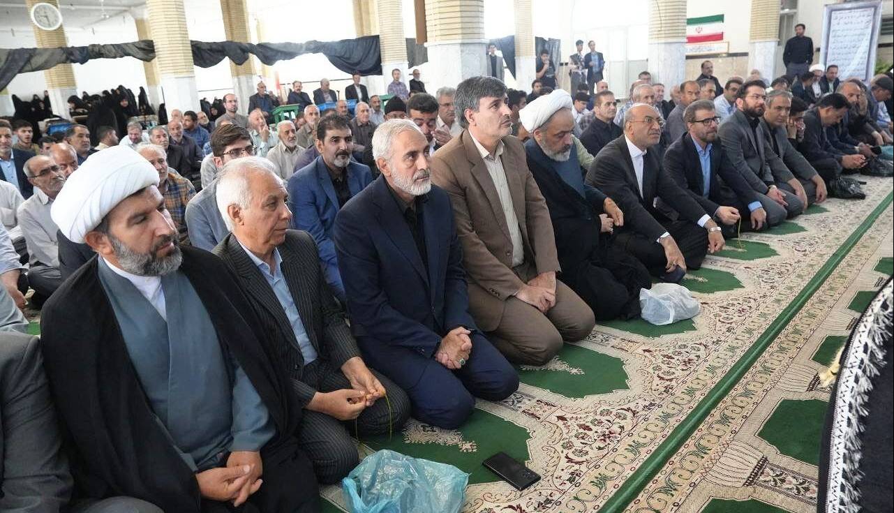 پیکر آیت‌الله حجتی در هرسین تشییع شد+عکس