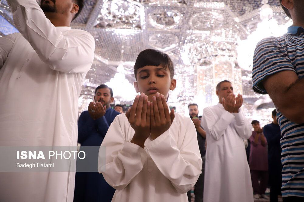 عکس/ نماز عید سعید قربان در حرم مطهر رضوی