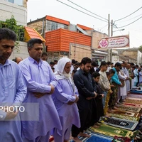 عکس/ اقامه نماز عید سعید قربان اهل تسنن در مشهد