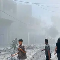 حملات سنگین اسرائیل به مناطق مختلف نوار غزه