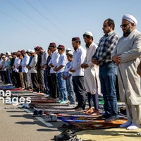 عکس/ برگزاری نماز عید «قربان» در بندر ترکمن