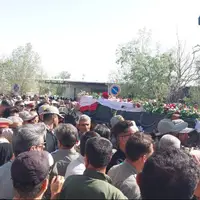 تشییع محیط بان شهید هدایت الله دیده بان در بهبهان
