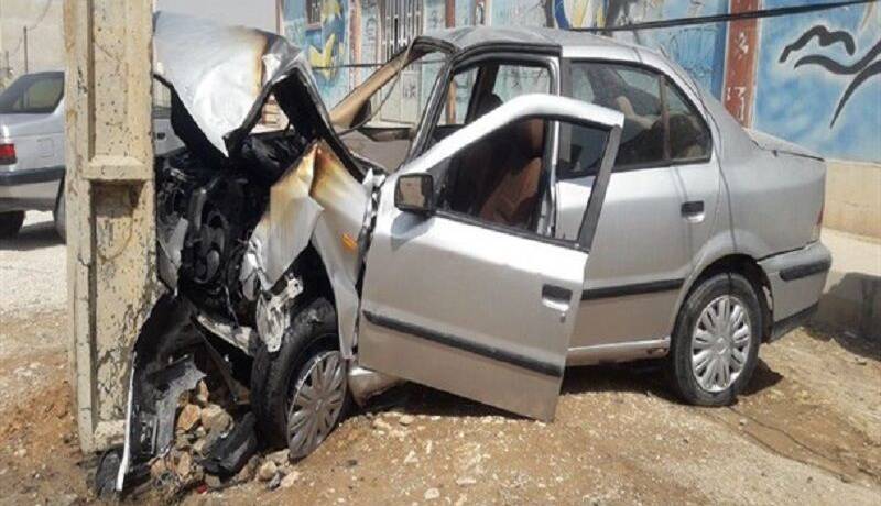 برخورد مرگبار پژو 405 با تیر چراغ برق؛ 3 نفر جان باختند