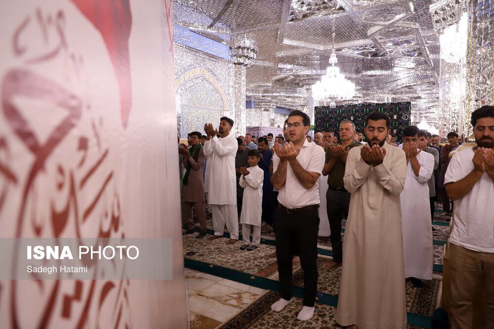 عکس/ نماز عید سعید قربان در حرم مطهر رضوی