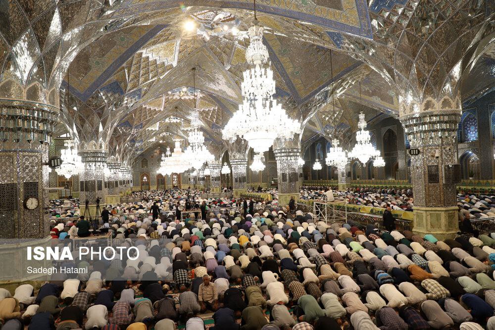 عکس/ نماز عید سعید قربان در حرم مطهر رضوی