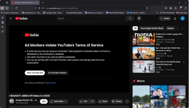 جنگ یوتیوب با ادبلاکرها وارد دور جدید شد؛ کاربران به‌شدت ناراضی‌اند
