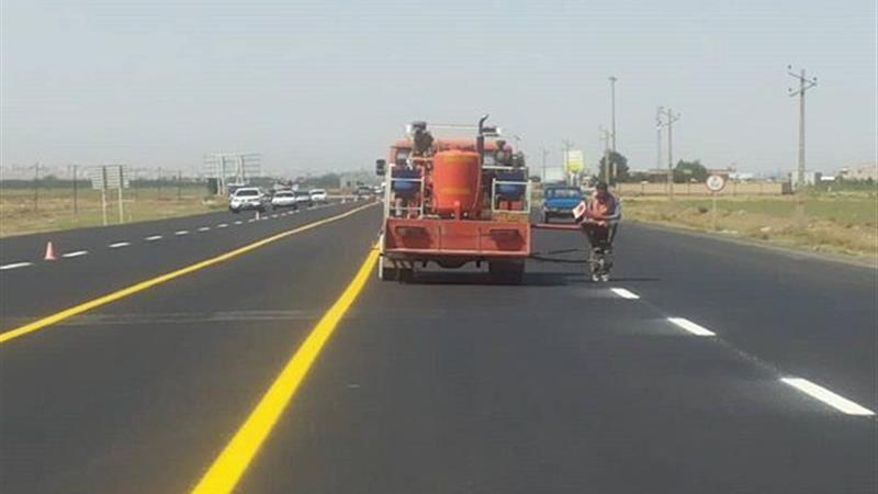۹۲ کیلومتر از محورهای مواصلاتی پارسآباد مغان خطکشی شد
