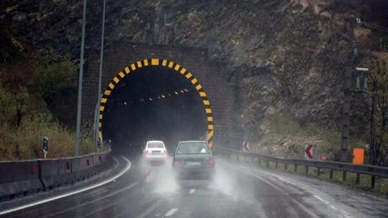 بارش باران در محورهای ارتباطی خراسان شمالی
