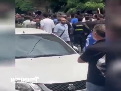 درگیری بین پلیس و هواداران استقلال