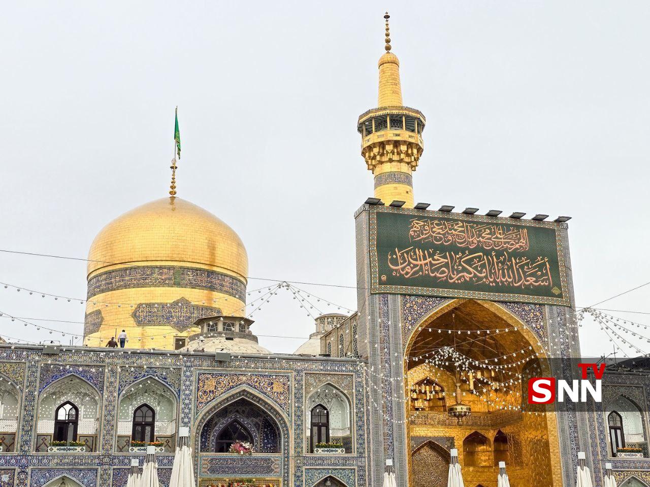 عکس/ حال و هوای بارانی امروز در بهشت امام رئوف(ع)