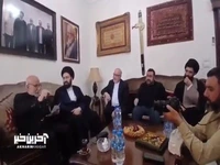 شعری که پدر سیدحسن نصرالله به مناسبت حضور سید علی خمینی در منزلش خواند