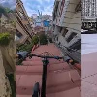 فوق خطرناک با دوچرخه