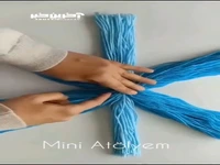 ساخت یک اثر هنری با نخ بافتنی