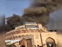 آتش‌سوزی در نزدیکی مرقد مطهر امامین کاظمین(ع) در کاظمین