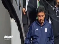 ورود بازیکنان تیم ملی برای تمرین 