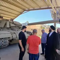 بازدید میدانی سید علی خمینی از بخشهایی از امکانات نظامی حزب الله 