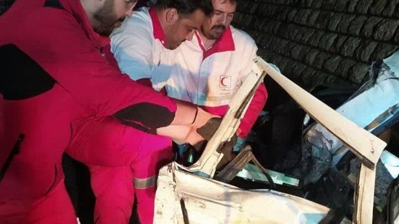 تصادف مرگبار اتوبوس و پژو در محور آشخانه به جنگل گلستان سه کشته داشت
