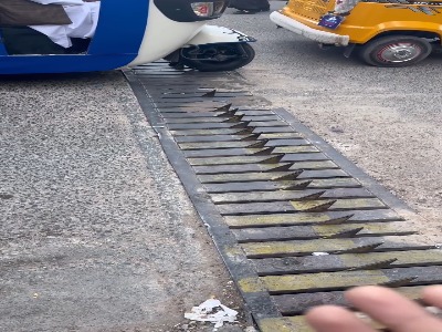 روش عجیب و خطرناک پلیس برای جلوگیری از تخلف رانندگی در هرات!