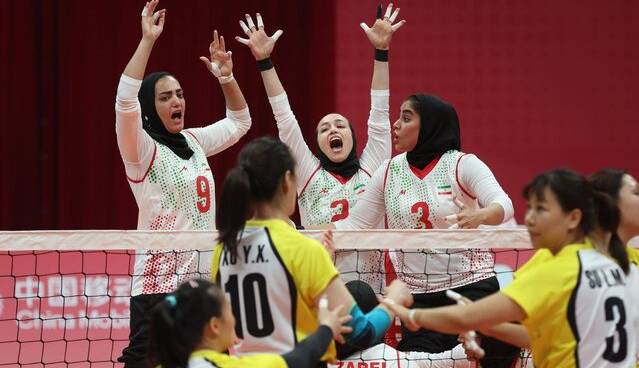 برتری بانوان والیبال نشسته ایران برابر استرالیا در قهرمانی آسیا