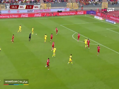 گل دوم بلژیک به ولز توسط تیلمانس