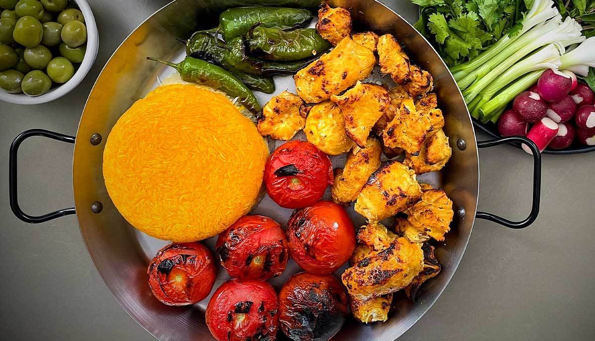 طرز تهیه جوجه کباب ماهی‌تابه‌ای
