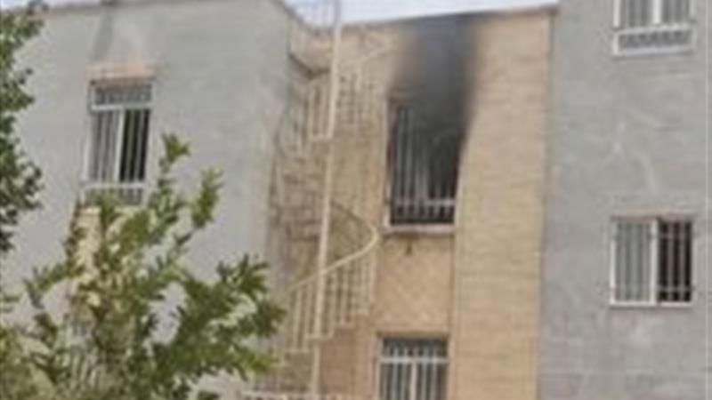 آتش سوزی در خوابگاه دانشکده فنی دختران میبد