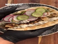 طرز تهیه جوجه ی سیر و شوید با دیپ بادمجان