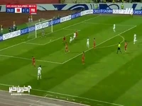 گل اول ایران به کره شمالی توسط محمد مهدی محبی در دقیقه 74 