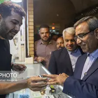 بازدید استاندار خراسان رضوی از بازار رضا مشهد
