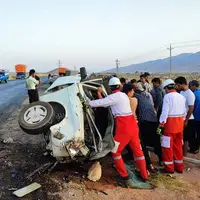 تصادف بین یک دستگاه وانت پیکان‌بار و نیسان؛ ۵ نفر کشته و ۳ تن مصدوم شدند