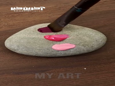 یک هنرنمایی دیدنی روی قطعه سنگی کوچک