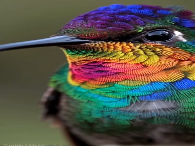 نمای نزدیک از یک مرغ مگس خوار