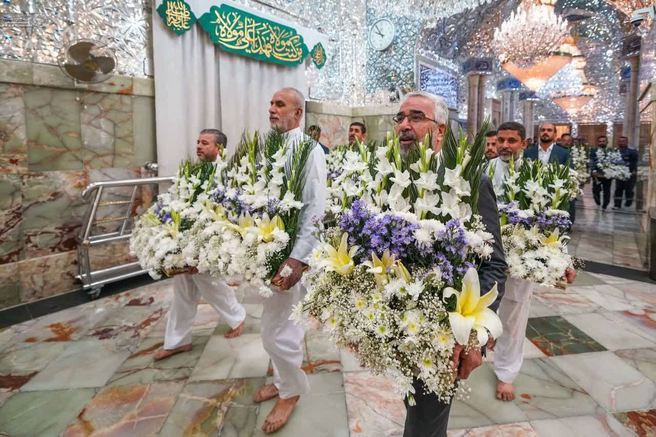 عکس/ حال و هوای حرم امیرالمومنین(ع) در آستانه عید غدیر