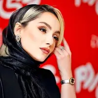 چهره ناراحت نازنین بیاتی در یک مجلس ختم
